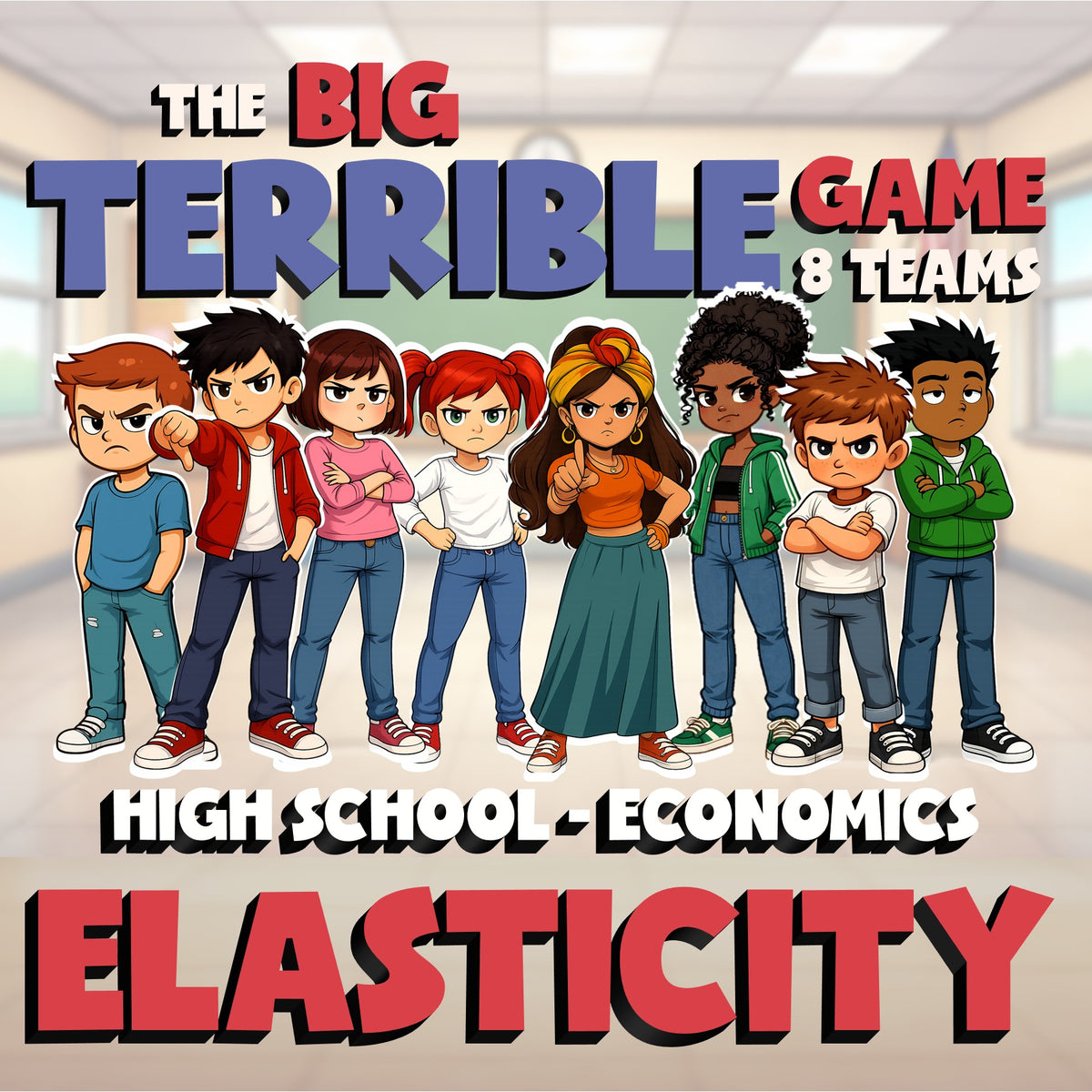 Elasticity BIG TERRIBLE GAME - No Prep Economics Review Activity