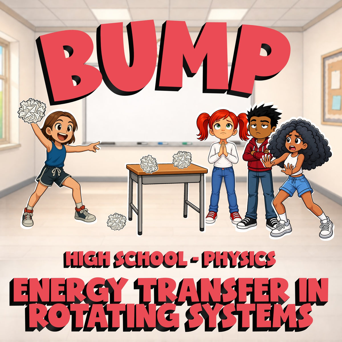 Energy Transfer in Rotating Systems BUMP Science Game - No Prep Physics Review