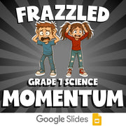 Momentum FRAZZLED Science Game - No Prep Grade 7 Review Activity