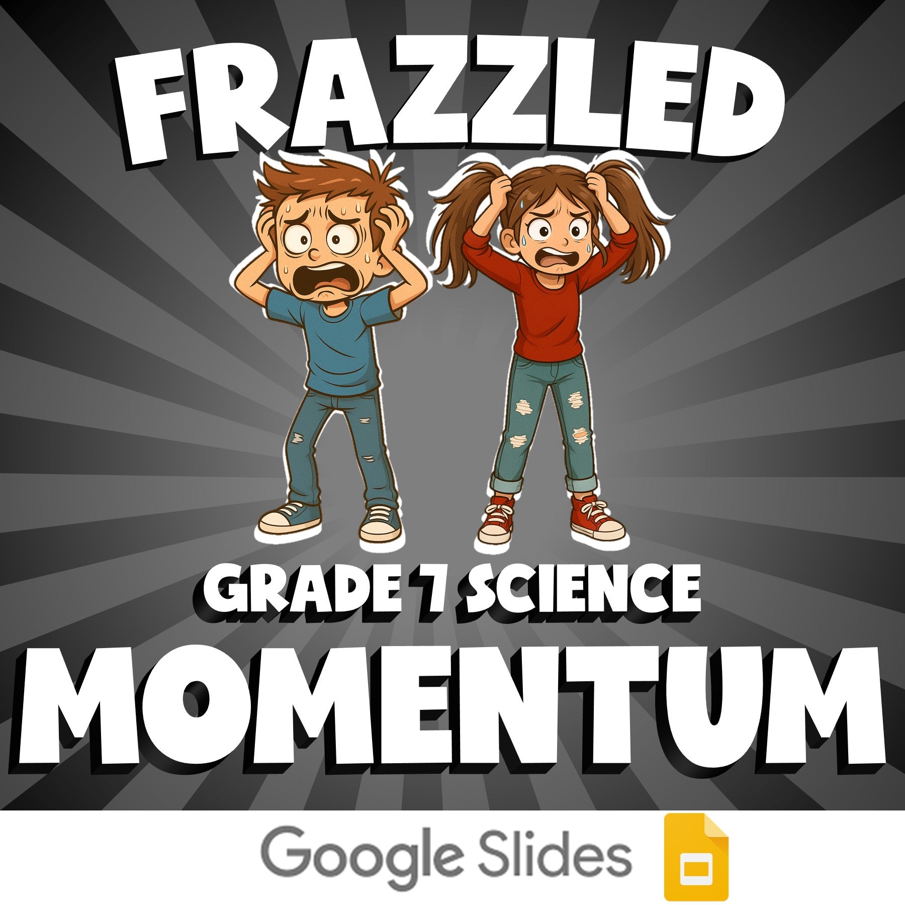 Momentum FRAZZLED Science Game - No Prep Grade 7 Review Activity