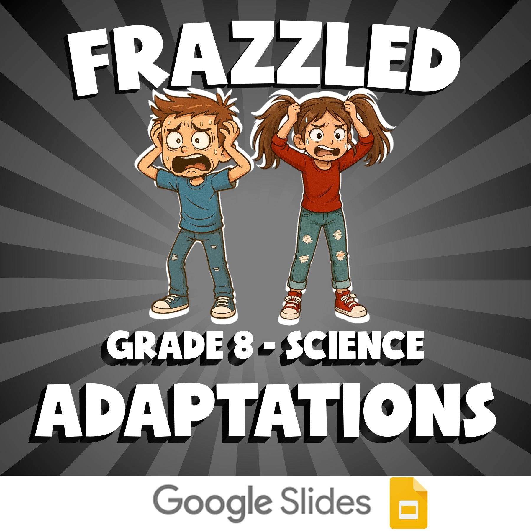 Adaptations FRAZZLED Science Game - No Prep Grade 8 Review Activity