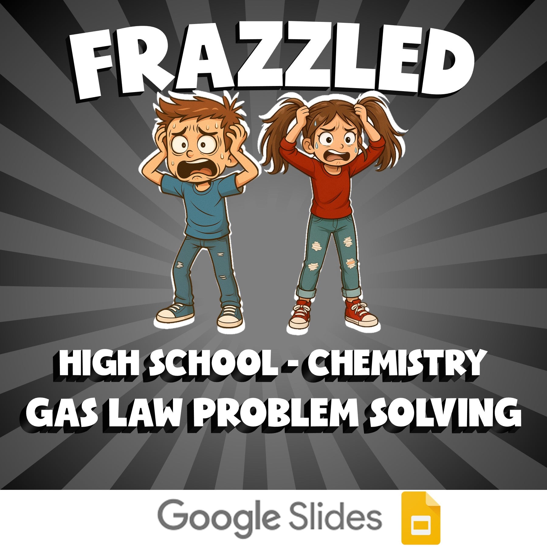 Gas Law Problem Solving FRAZZLED Science Game - No Prep Chemistry Review