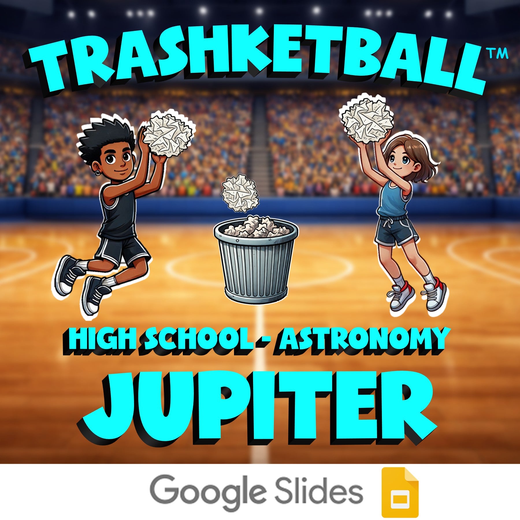 Jupiter TRASHKETBALL Science Game - No Prep Astronomy Review Activity