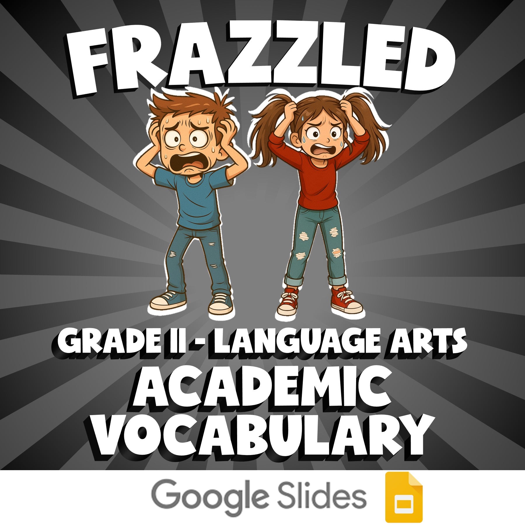 Academic Vocabulary FRAZZLED ELA Game - No Prep Grade 11 Review Activity
