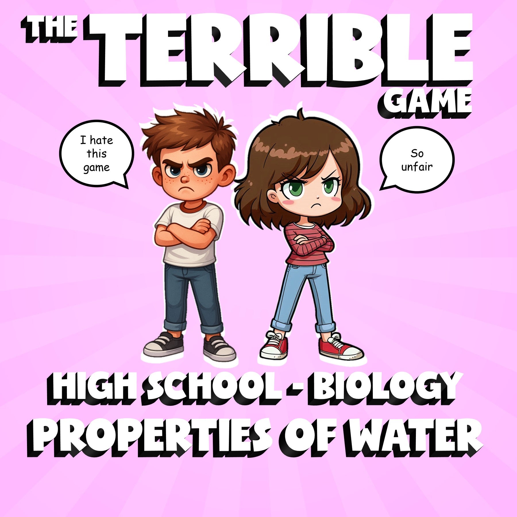 Properties of Water THE TERRIBLE GAME - No Prep Biology Science Review Activity