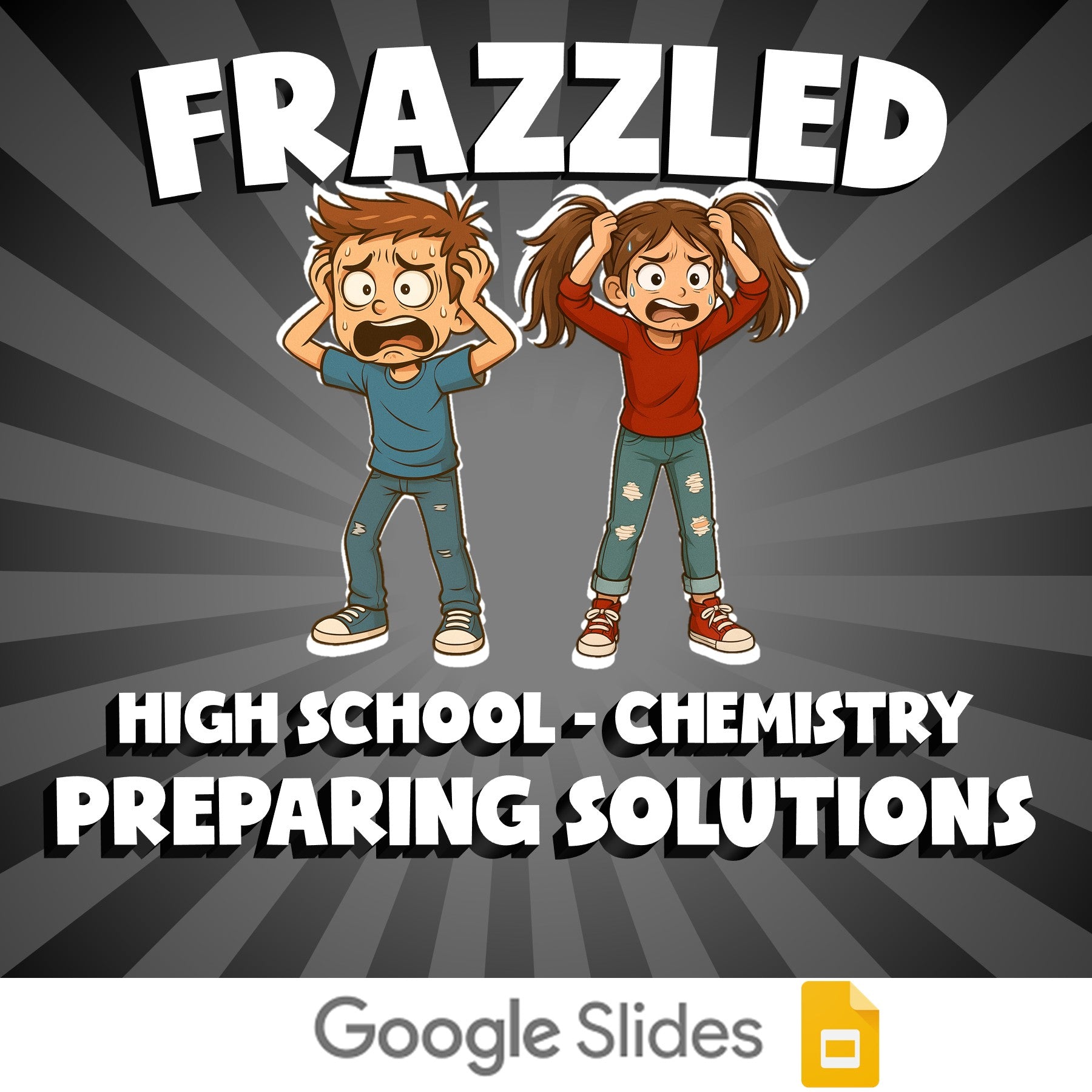 Preparing Solutions FRAZZLED Science Game - No Prep Chemistry Review Activity