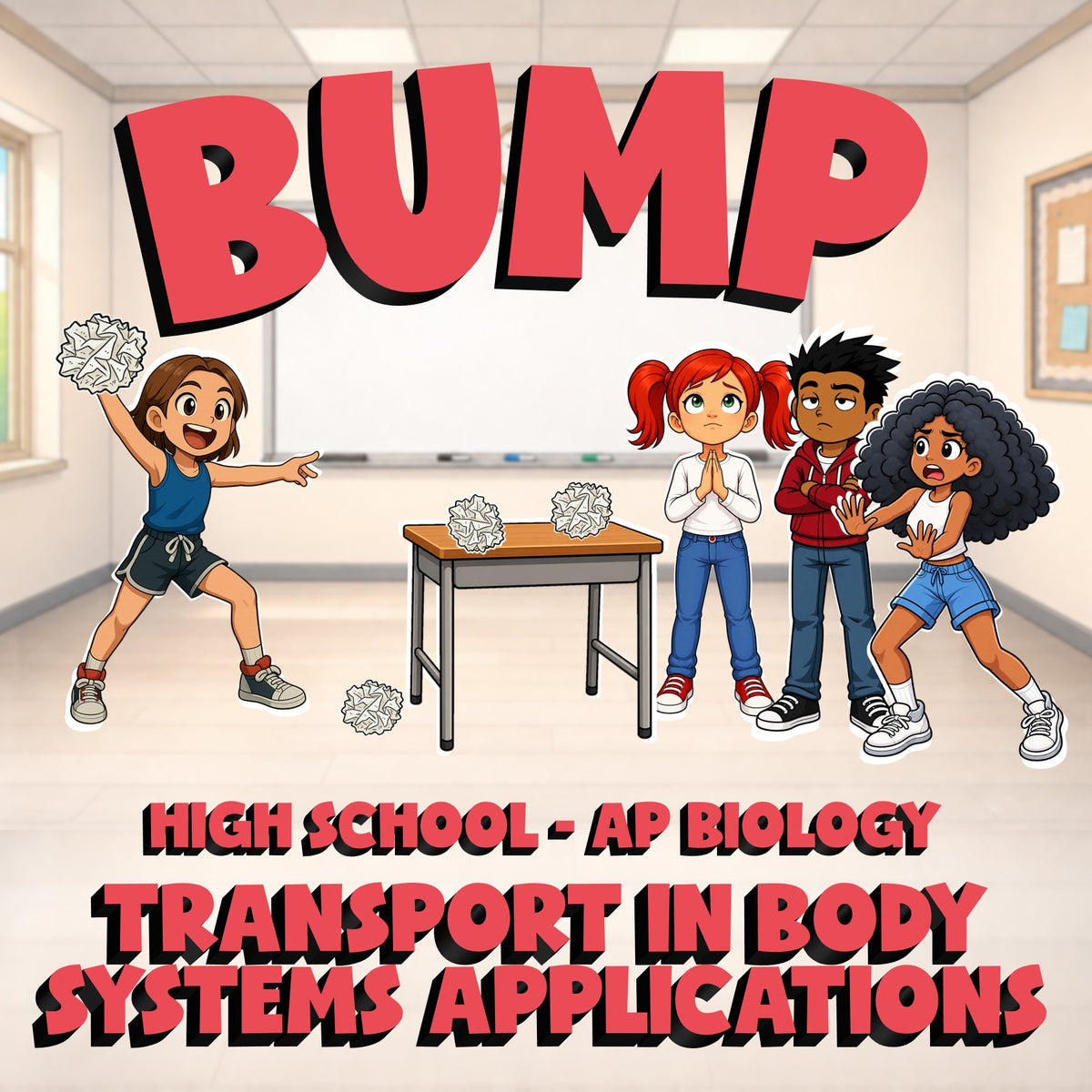 Transport in Body Systems Applications BUMP Science Game - No Prep AP Biology