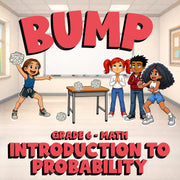 Introduction to Probability BUMP Math Game - No Prep Grade 6 Review Activity