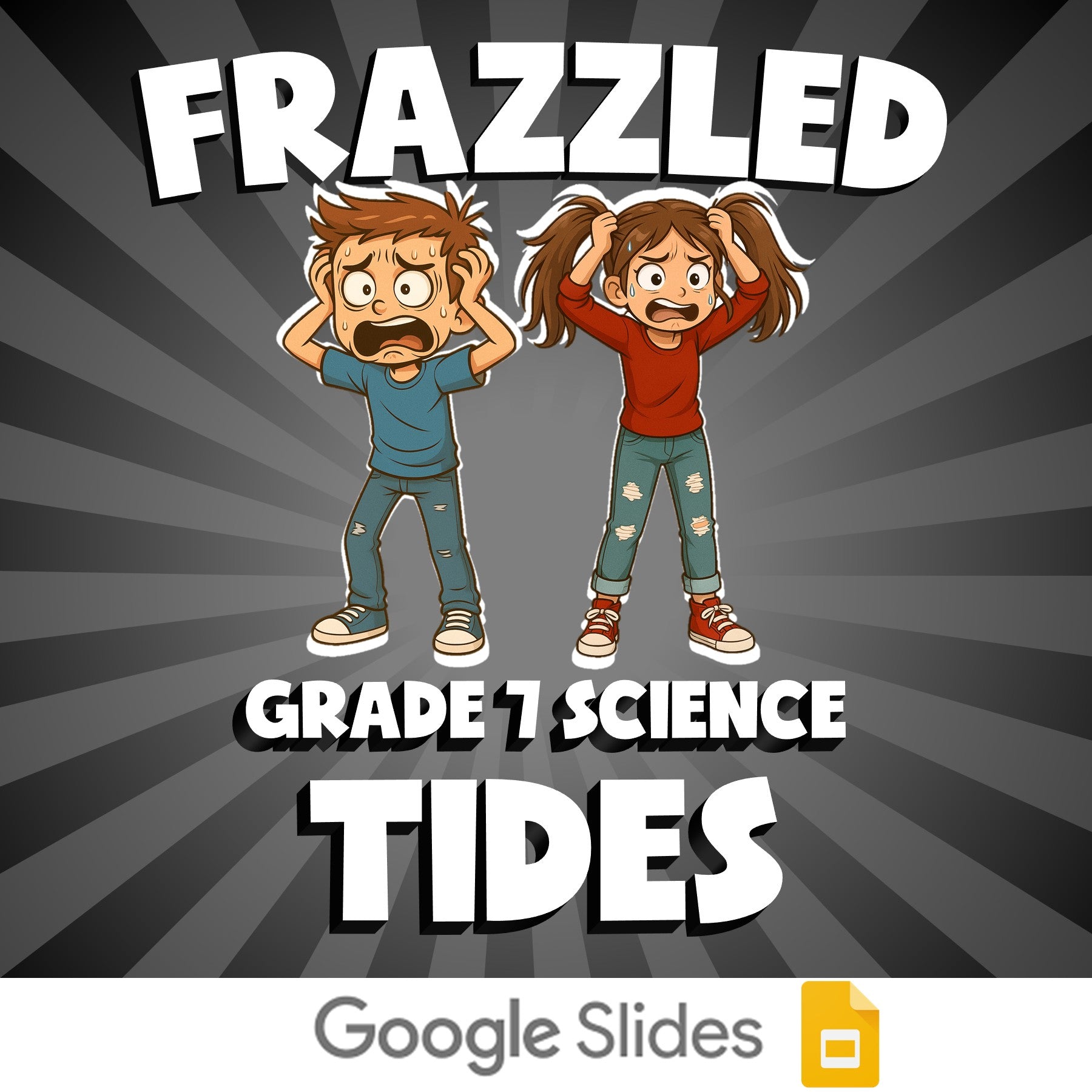 Tides FRAZZLED Science Game - No Prep Grade 7 Review Activity