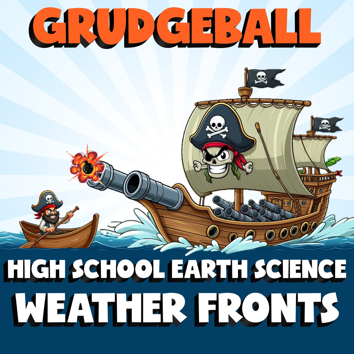 Weather Fronts GRUDGEBALL Game - No Prep Earth Science Review Activity