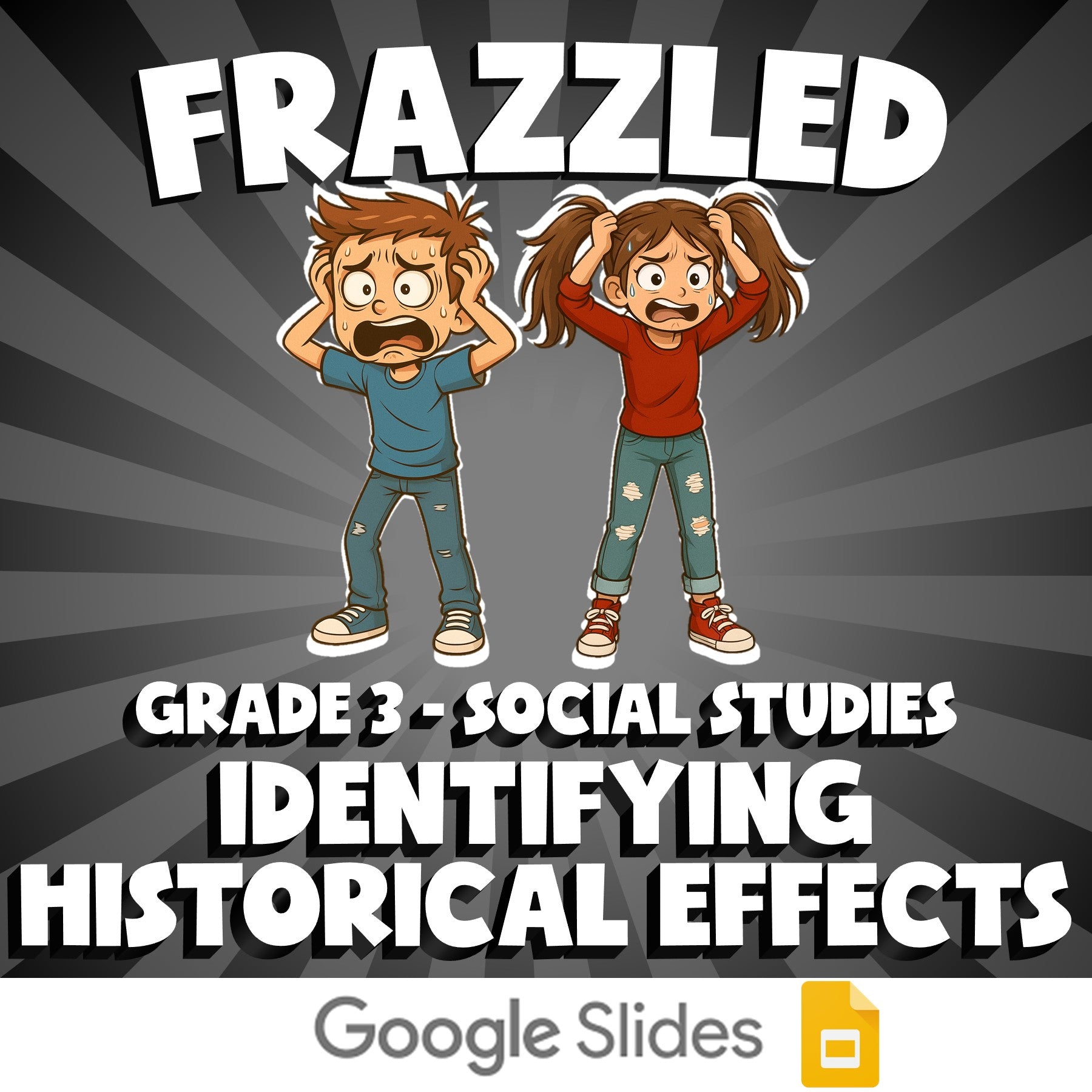 Identifying Historical Effects FRAZZLED Socials Game - No Prep Grade 3 Review