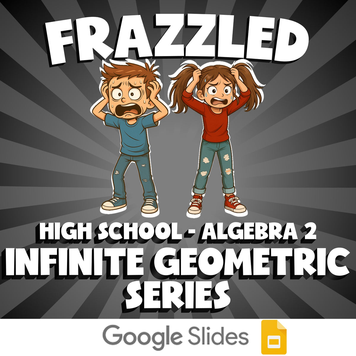 Infinite Geometric Series FRAZZLED Math Game - No Prep Algebra 2 Review Activity