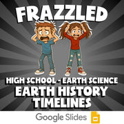 Earth History Timelines FRAZZLED Game - No Prep Earth Science Review Activity