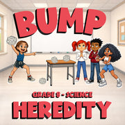Heredity BUMP Science Game - No Prep Grade 8 Review Activity