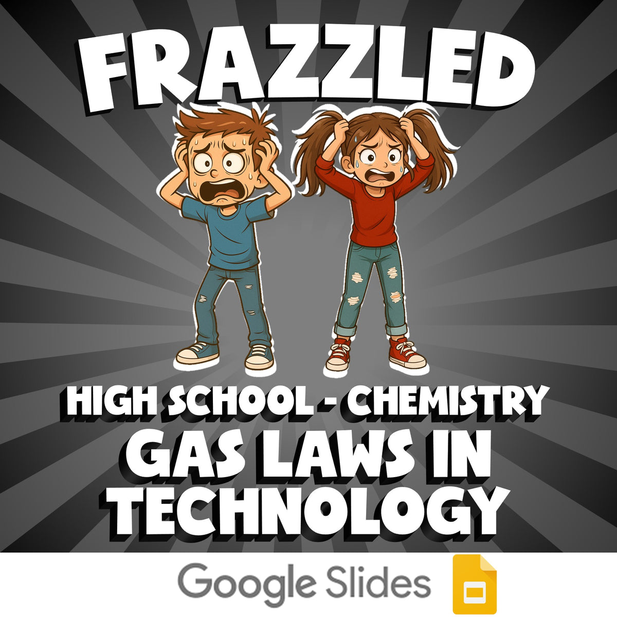 Gas Laws in Technology FRAZZLED Science Game - No Prep Chemistry Review Activity