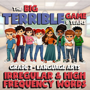 Irregular & High Frequency Words BIG TERRIBLE GAME - No Prep Grade 3 ELA Review