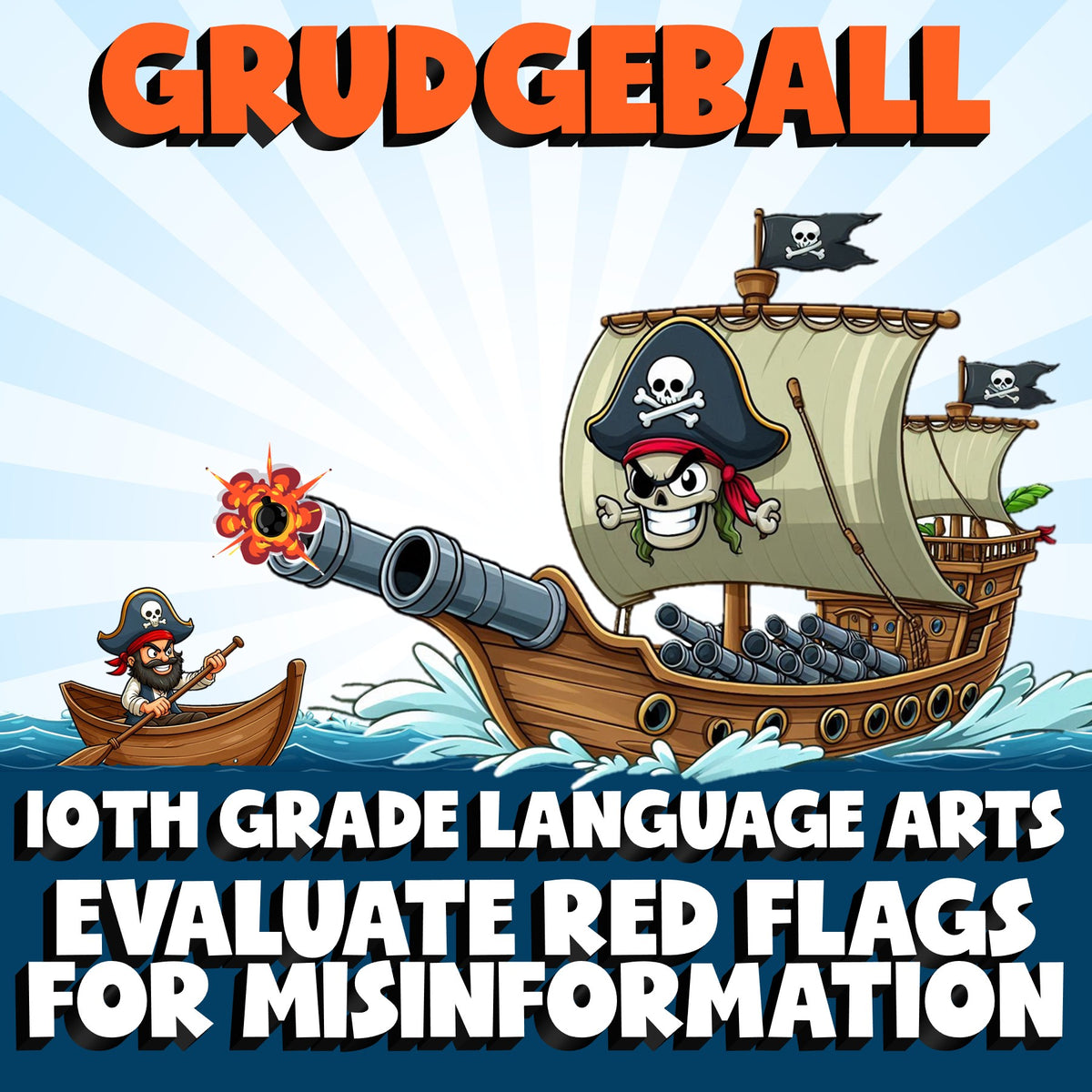 Evaluate Red Flags for Misinformation GRUDGEBALL ELA Game - No Prep Grade 10