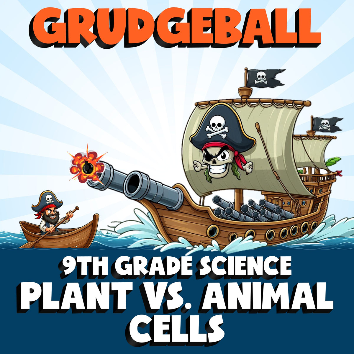 Plant vs. Animal Cells GRUDGEBALL Science Game - No Prep Grade 9 Review Activity