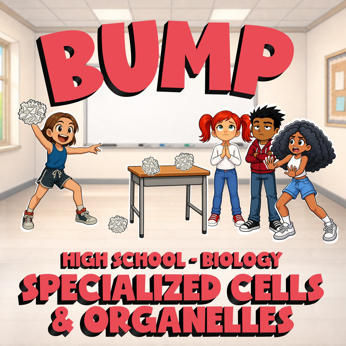 Specialized Cells & Organelles BUMP Science Game - No Prep Biology Review