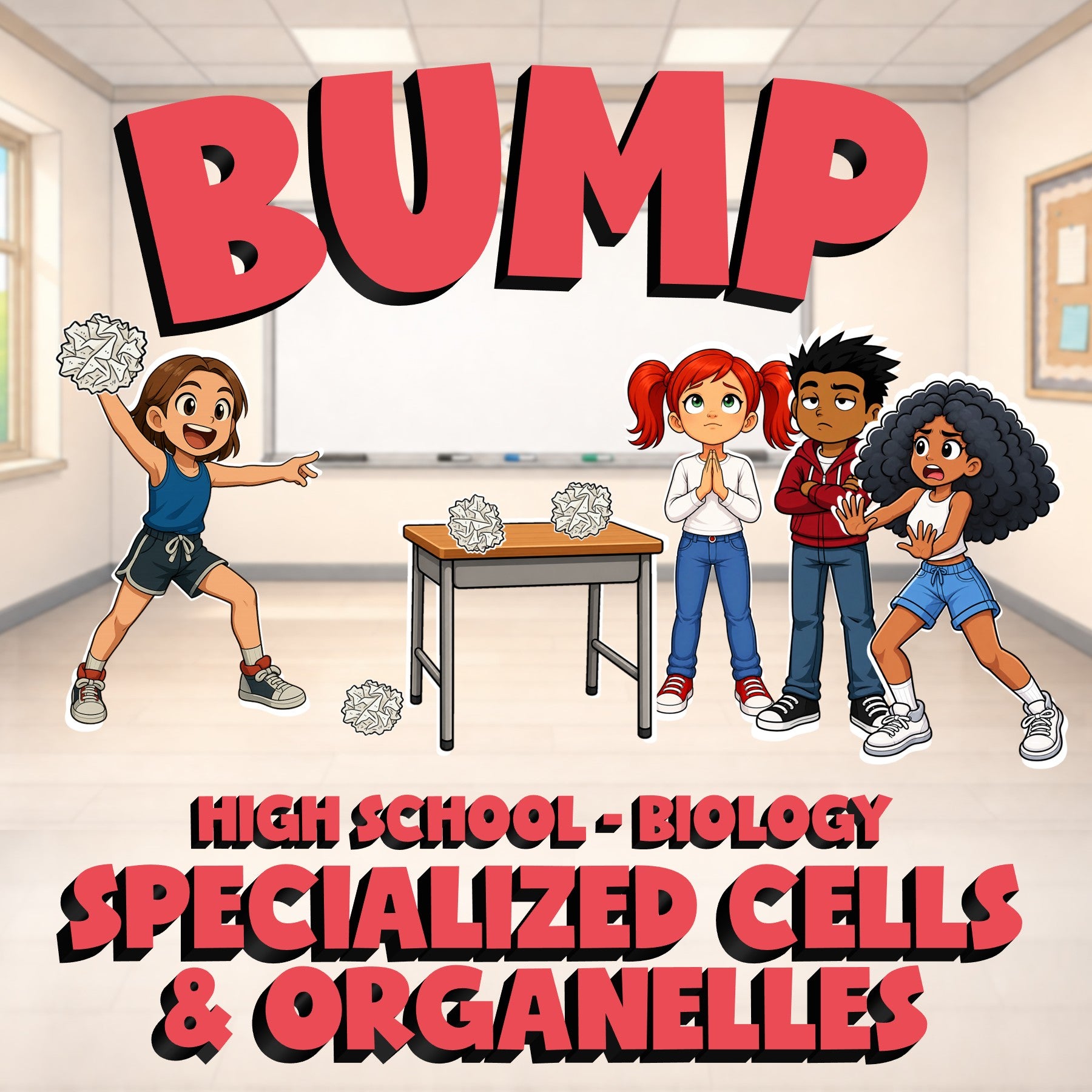 Specialized Cells & Organelles BUMP Science Game - No Prep Biology Review