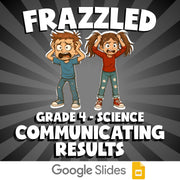 Communicating Results FRAZZLED Science Game - No Prep Grade 4 Review Activity