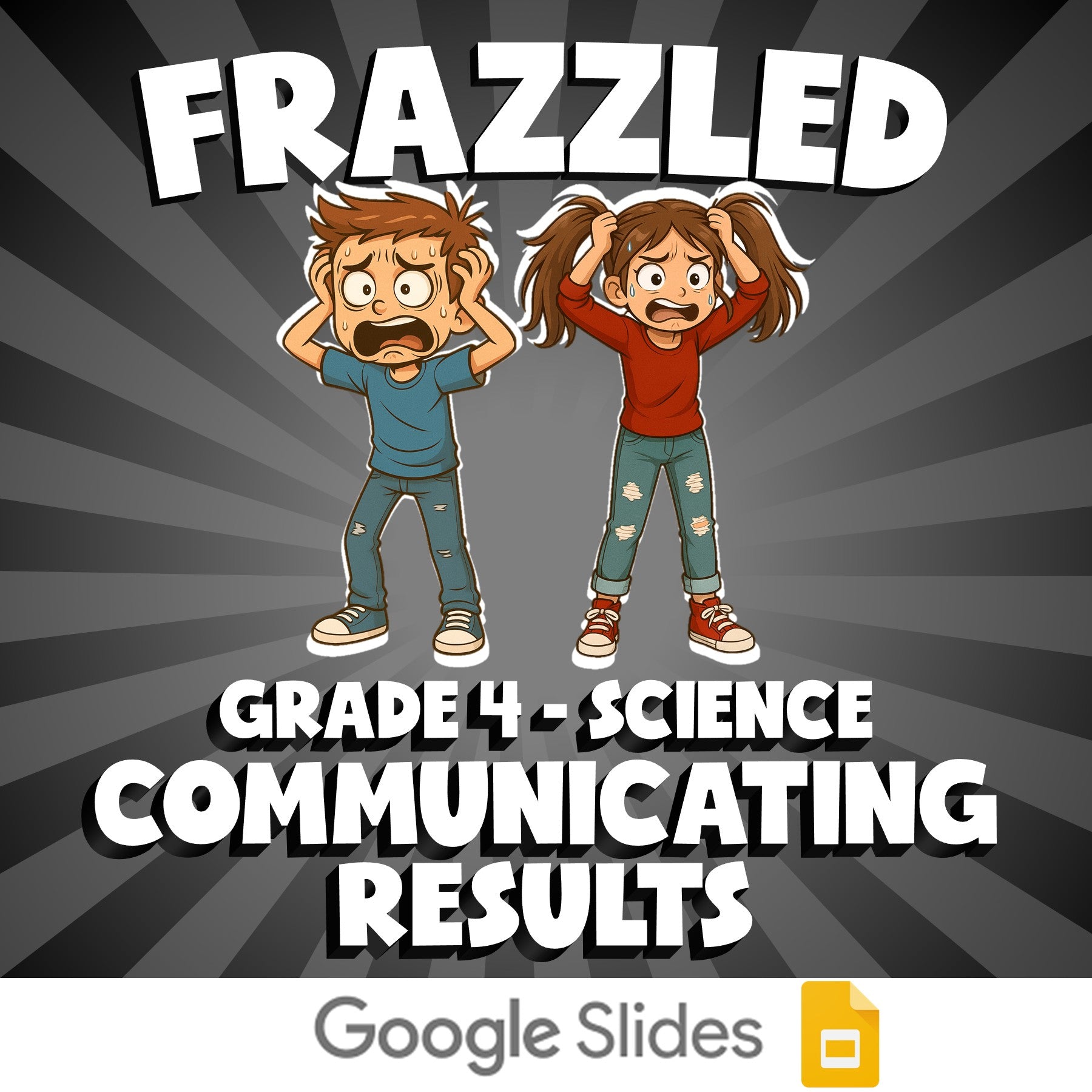 Communicating Results FRAZZLED Science Game - No Prep Grade 4 Review Activity