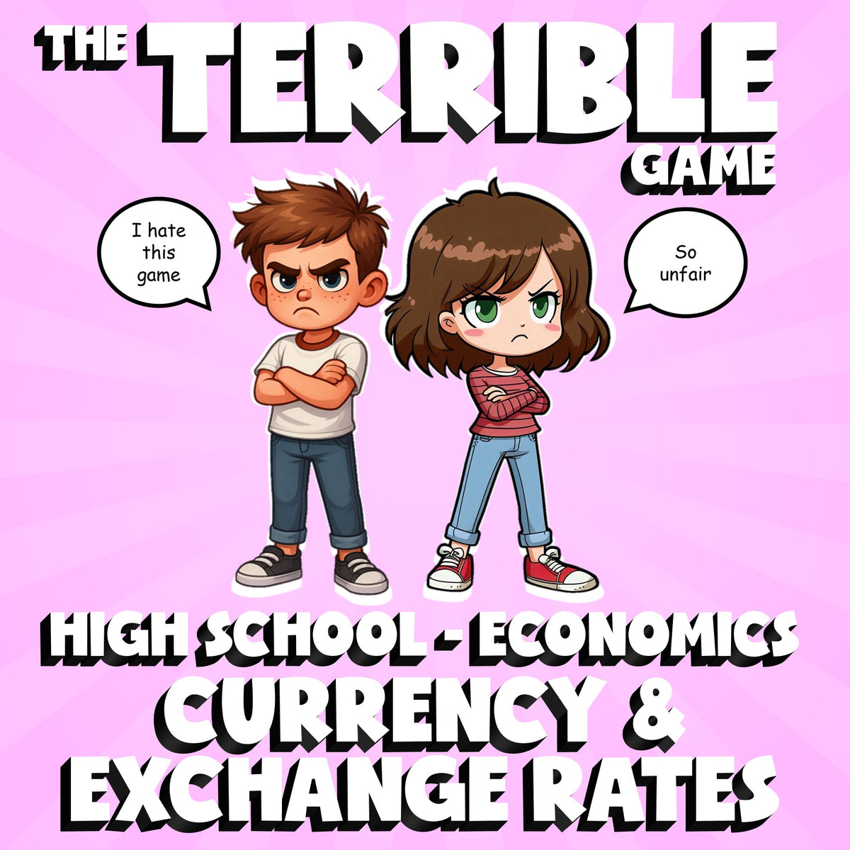 Currency & Exchange Rates THE TERRIBLE GAME - No Prep Economics Review Activity