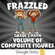 Volume of Composite Figures FRAZZLED Math Game - No Prep Grade 5 Review Activity