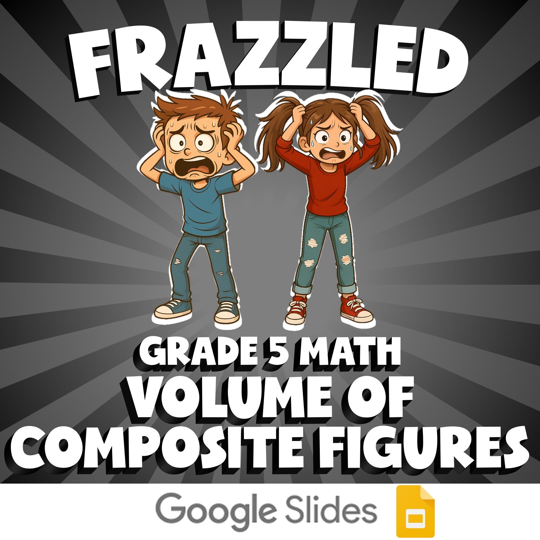 Volume of Composite Figures FRAZZLED Math Game - No Prep Grade 5 Review Activity