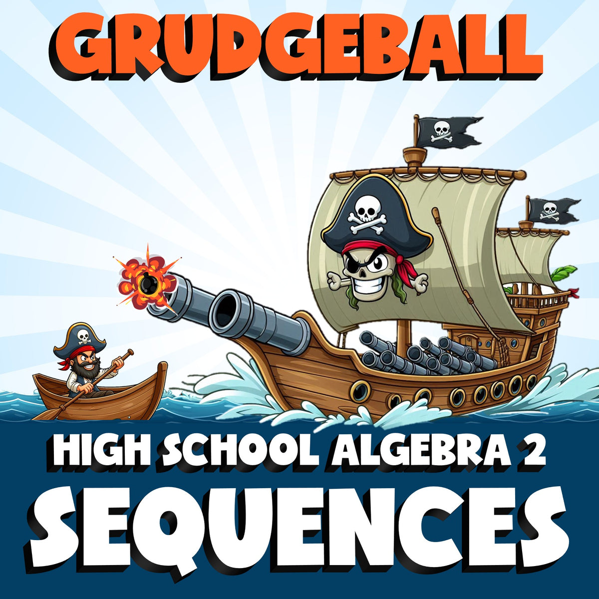 Sequences GRUDGEBALL Math Game - No Prep Algebra 2 Review Activity