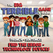 Find the Error - Technology Devices BIG TERRIBLE GAME - No Prep French Exercise