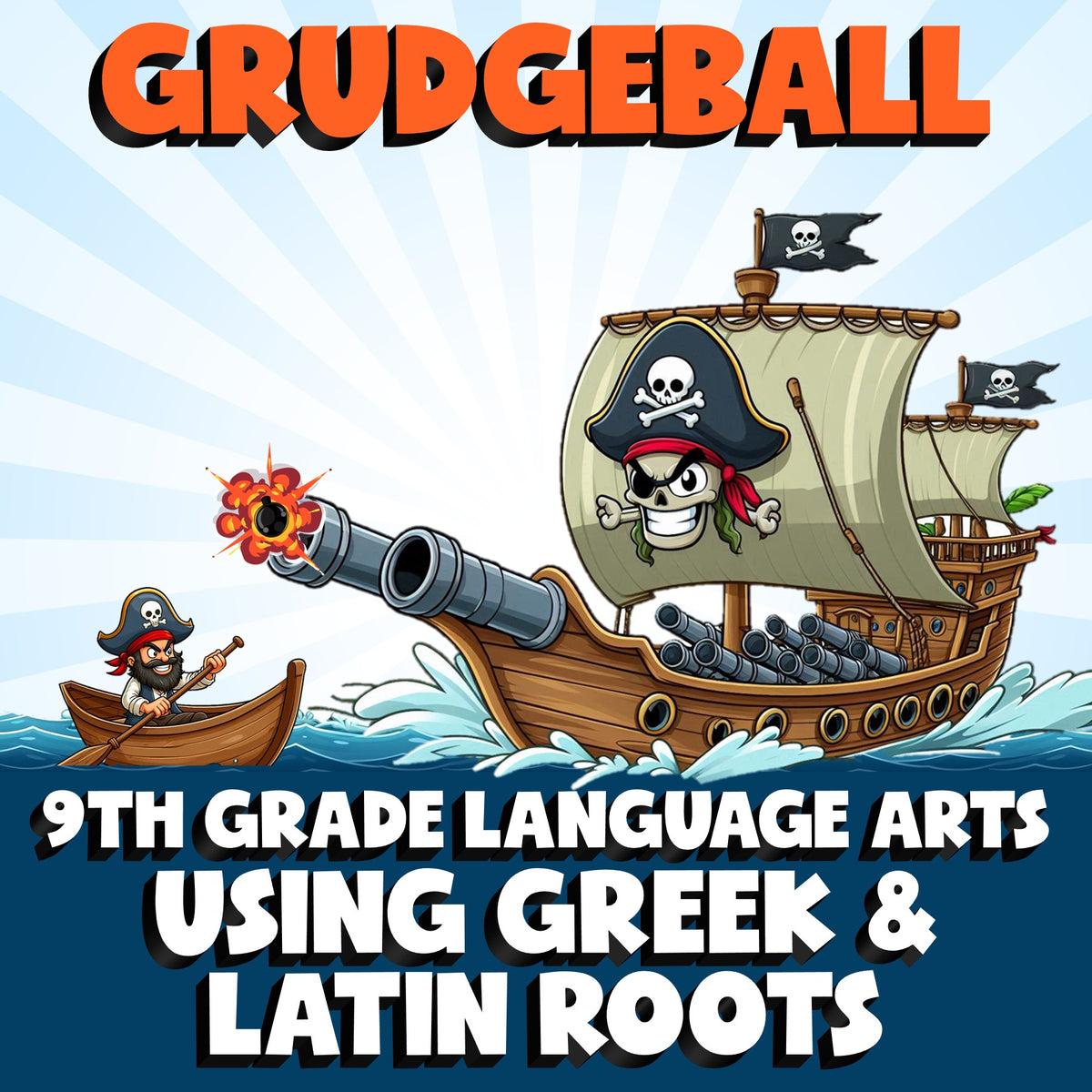 Using Greek & Latin Roots GRUDGEBALL ELA Game - No Prep Grade 9 Review Activity