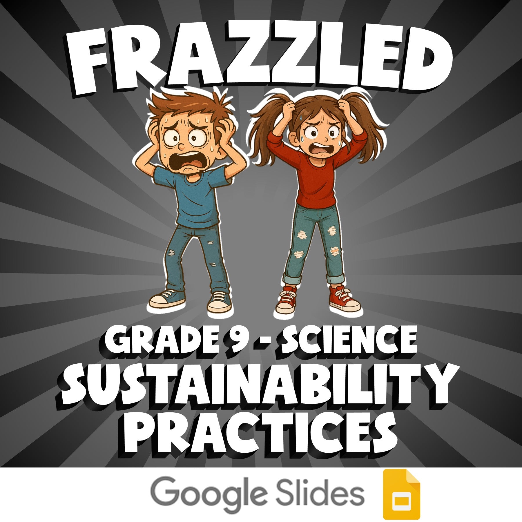 Sustainability Practices FRAZZLED Science Game - No Prep Grade 9 Review Activity