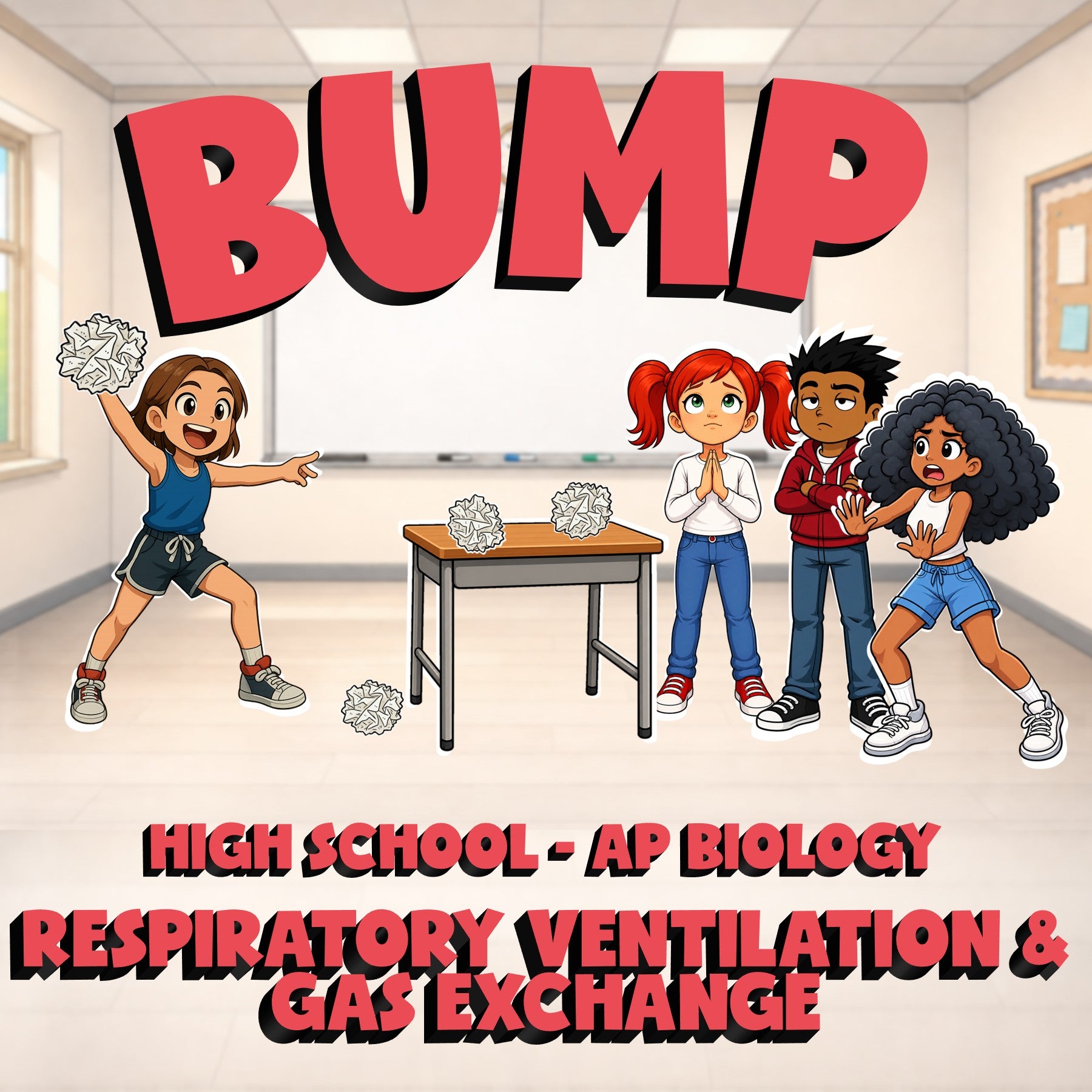 Respiratory Ventilation & Gas Exchange BUMP Science Game - No Prep AP Biology