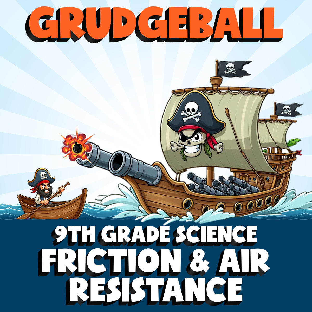 Friction & Air Resistance GRUDGEBALL Science Game - No Prep Grade 9 Review
