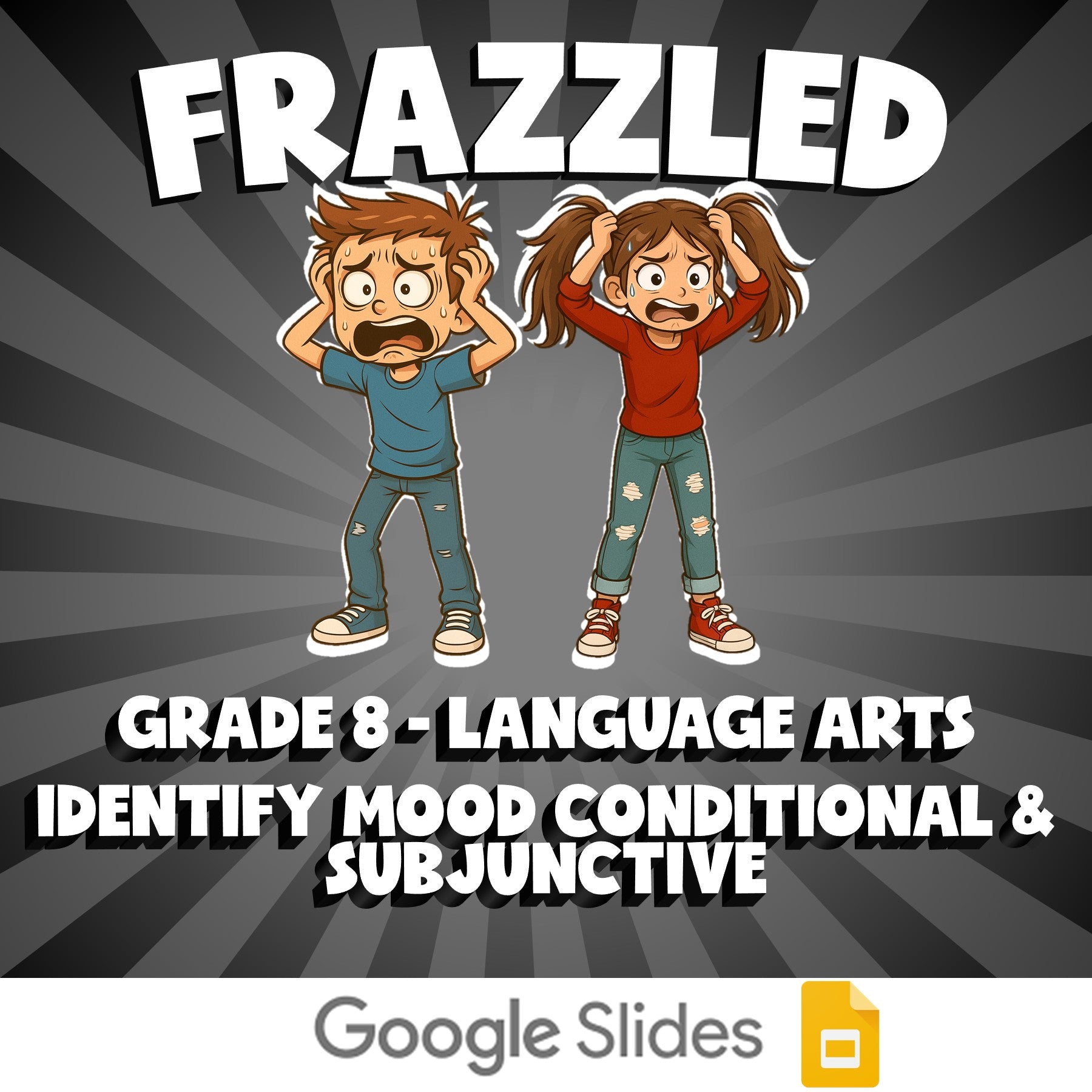 Identify Mood Conditional & Subjunctive FRAZZLED ELA Game - No Prep Grade 8