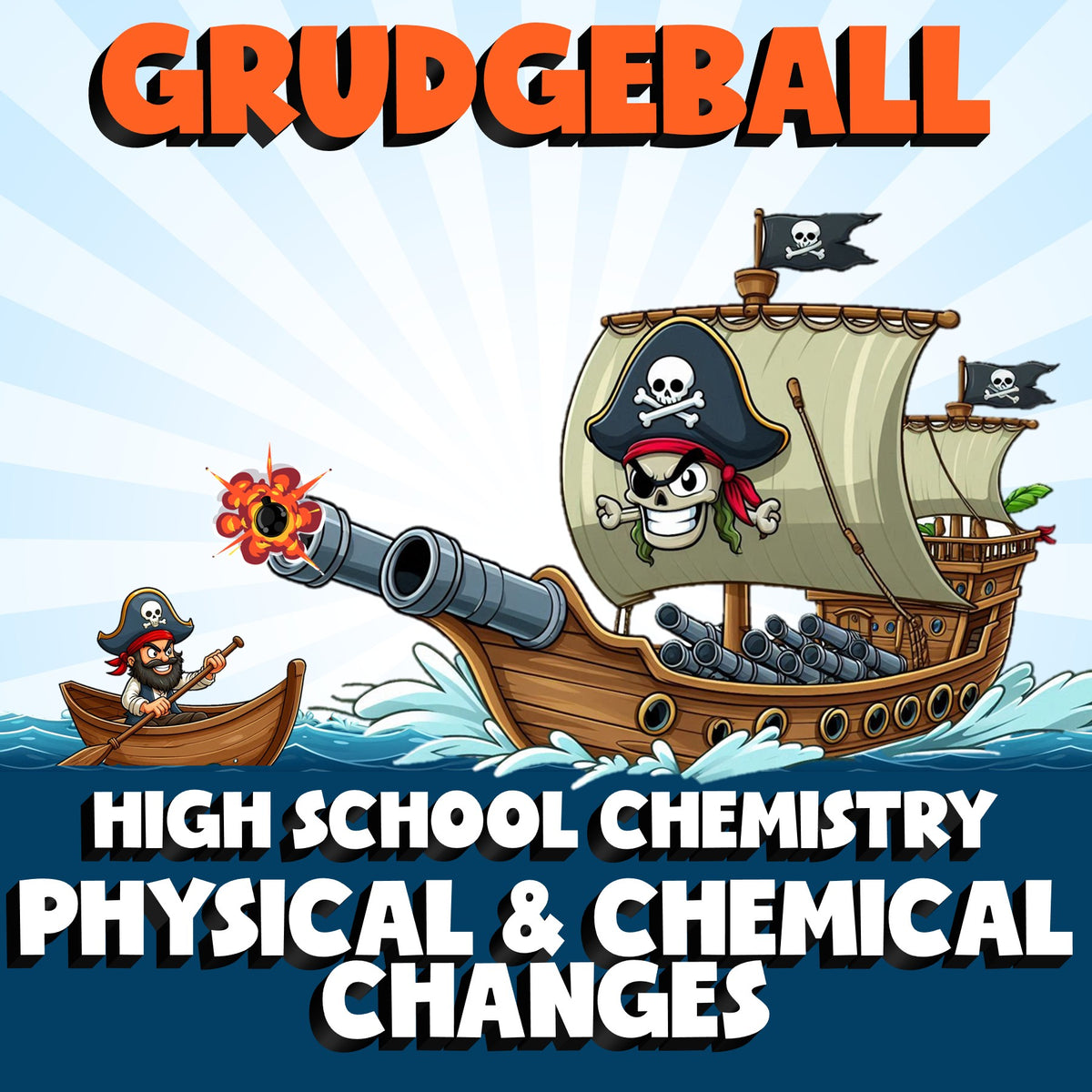 Physical & Chemical Changes GRUDGEBALL Science Game - No Prep Chemistry Review