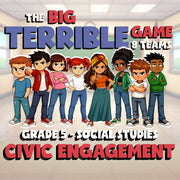 Civic Engagement BIG TERRIBLE GAME - No Prep Grade 5 Socials Review Activity