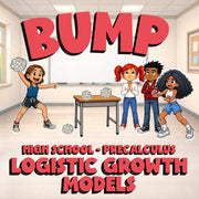 Logistic Growth Models BUMP Math Game - No Prep PreCalculus Review Activity