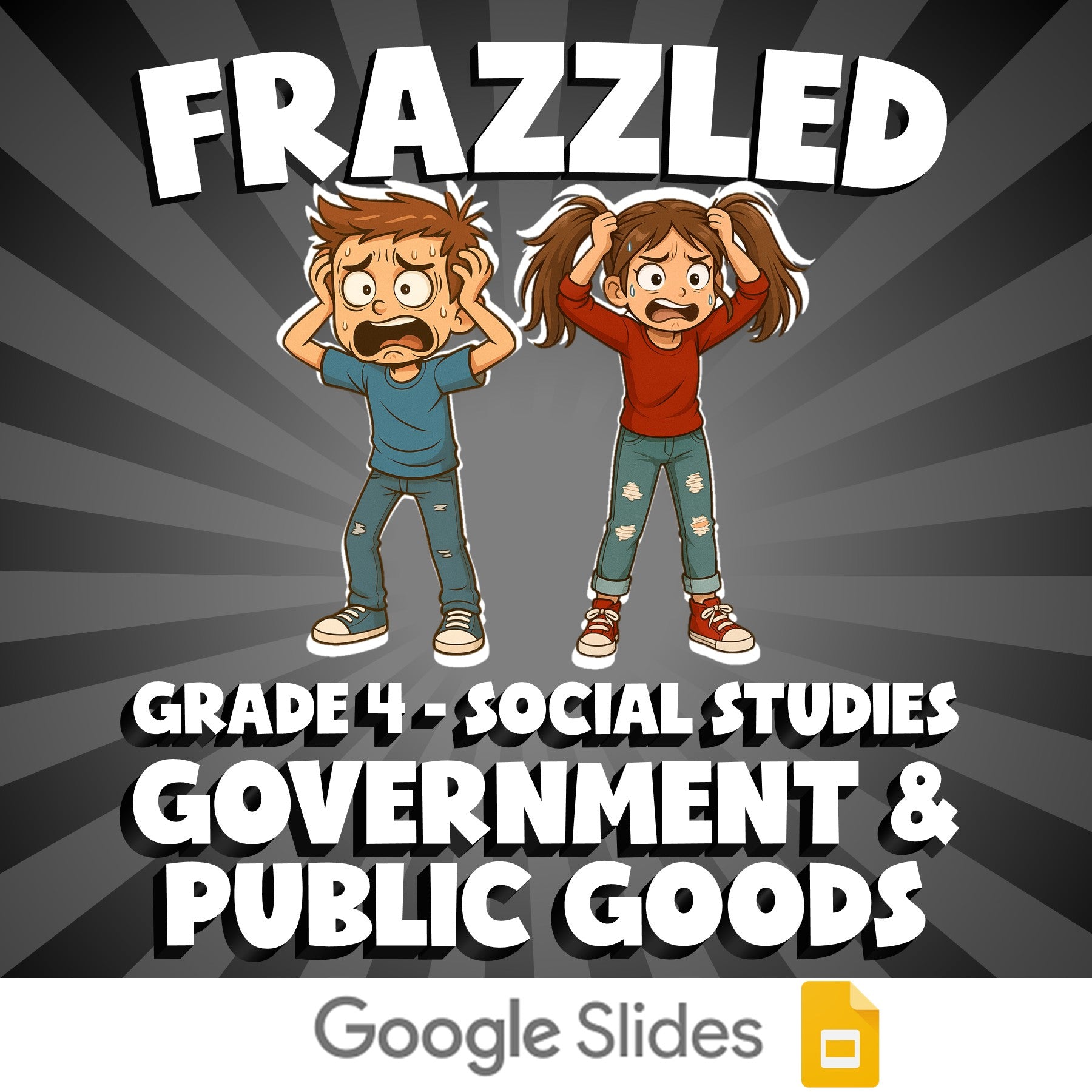 Government & Public Goods FRAZZLED Socials Game - No Prep Grade 4 Review