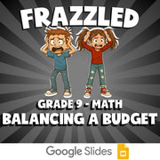 Balancing a Budget FRAZZLED Math Game - No Prep Grade 9 Review Activity