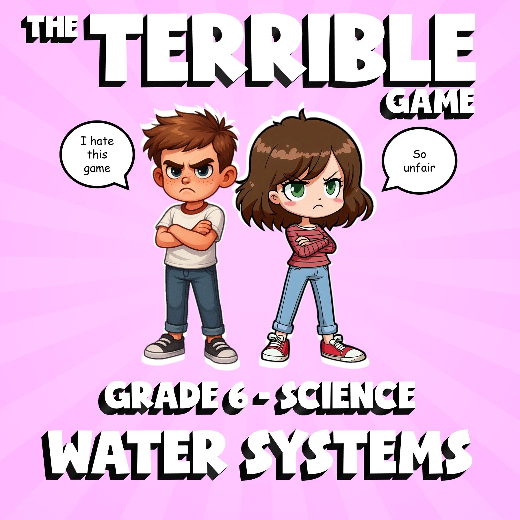 Water Systems THE TERRIBLE GAME - No Prep Grade 6 Science Review Activity