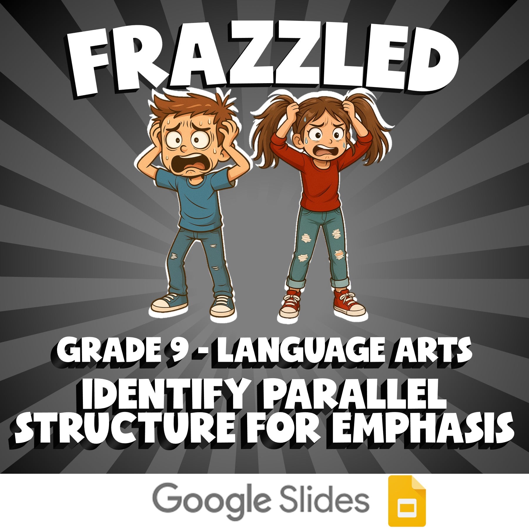 Identify Parallel Structure for Emphasis FRAZZLED ELA Game - No Prep Grade 9