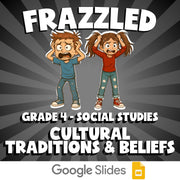 Cultural Traditions & Beliefs FRAZZLED Socials Game - No Prep Grade 4 Review