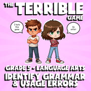 Identify Grammar & Usage Errors THE TERRIBLE GAME - No Prep Grade 5 ELA Review