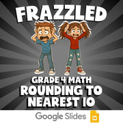 Rounding to Nearest 10 FRAZZLED Math Game - No Prep Grade 4 Review Activity