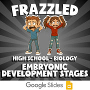 Embryonic Development Stages FRAZZLED Science Game - No Prep Biology Review