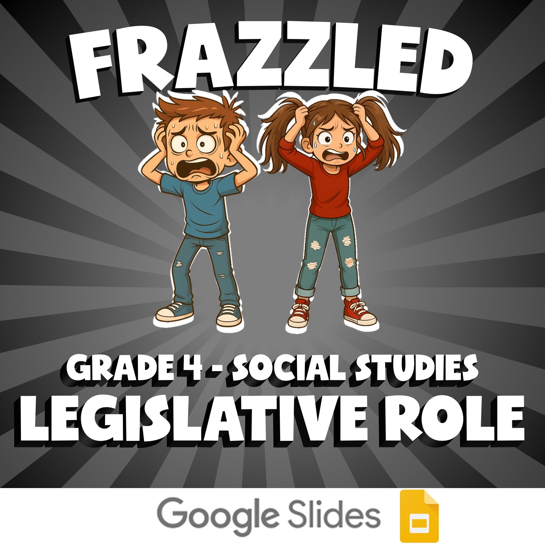 Legislative Role FRAZZLED Socials Game - No Prep Grade 4 Review Activity