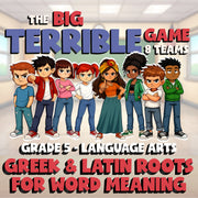Greek & Latin Roots for Word Meaning BIG TERRIBLE GAME - Grade 5 ELA Review