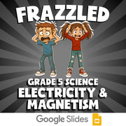 Electricity & Magnetism FRAZZLED Science Game - No Prep Grade 5 Review Activity